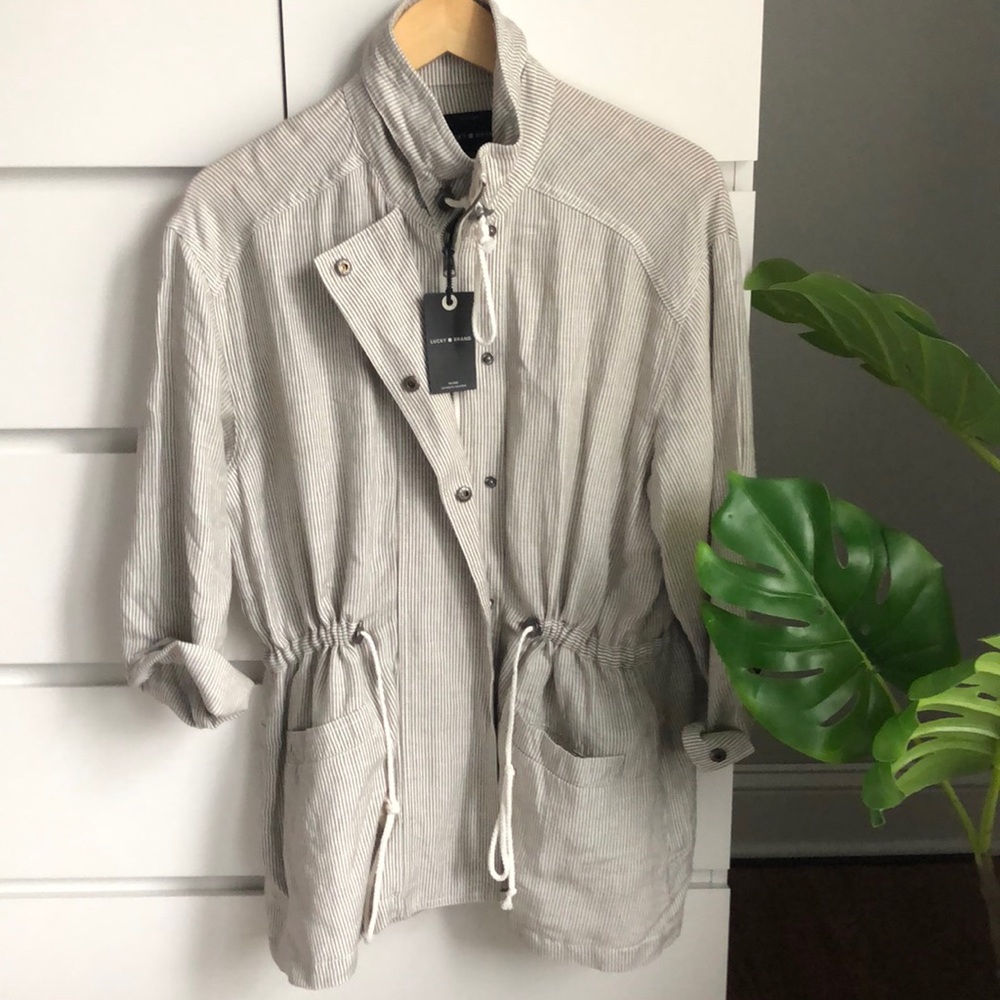NWT Lucky Striped utility jacket